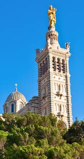 Marseille Pass - Notre-Dame de la Garde, the iconic basilica with panoramic city views - Marseille, France. Admire the Notre-Dame de la Garde basilica and enjoy a breathtaking panorama over Marseille – Guided visit included with the Marseille Pass.